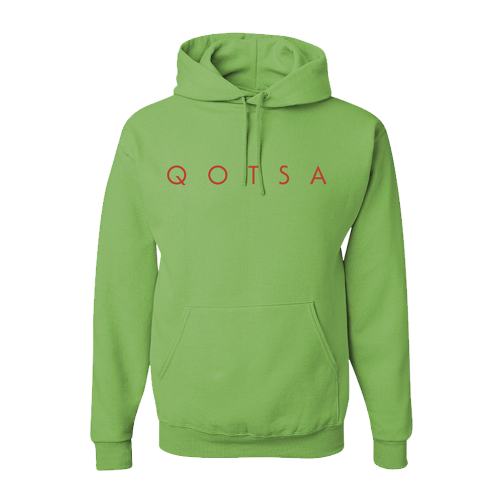 In Times New Roman... Green Hoodie Front