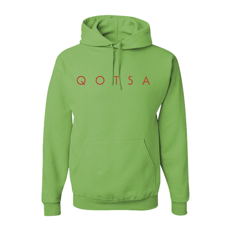 In Times New Roman... Green Hoodie Front