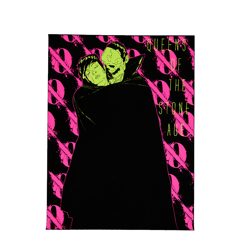 Like Clockwork Flocked Blacklight Poster