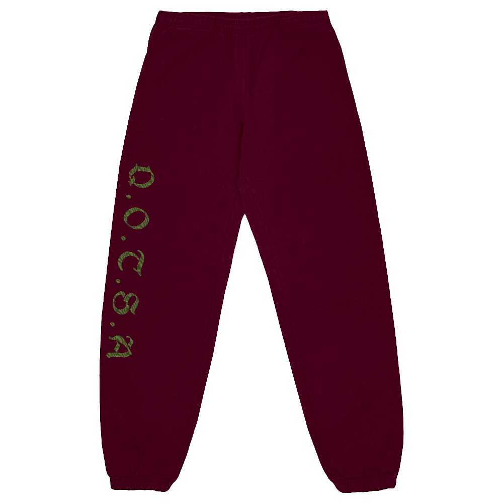 Shield Sweatpants (Maroon) - Queens of the Stone Age Official Store