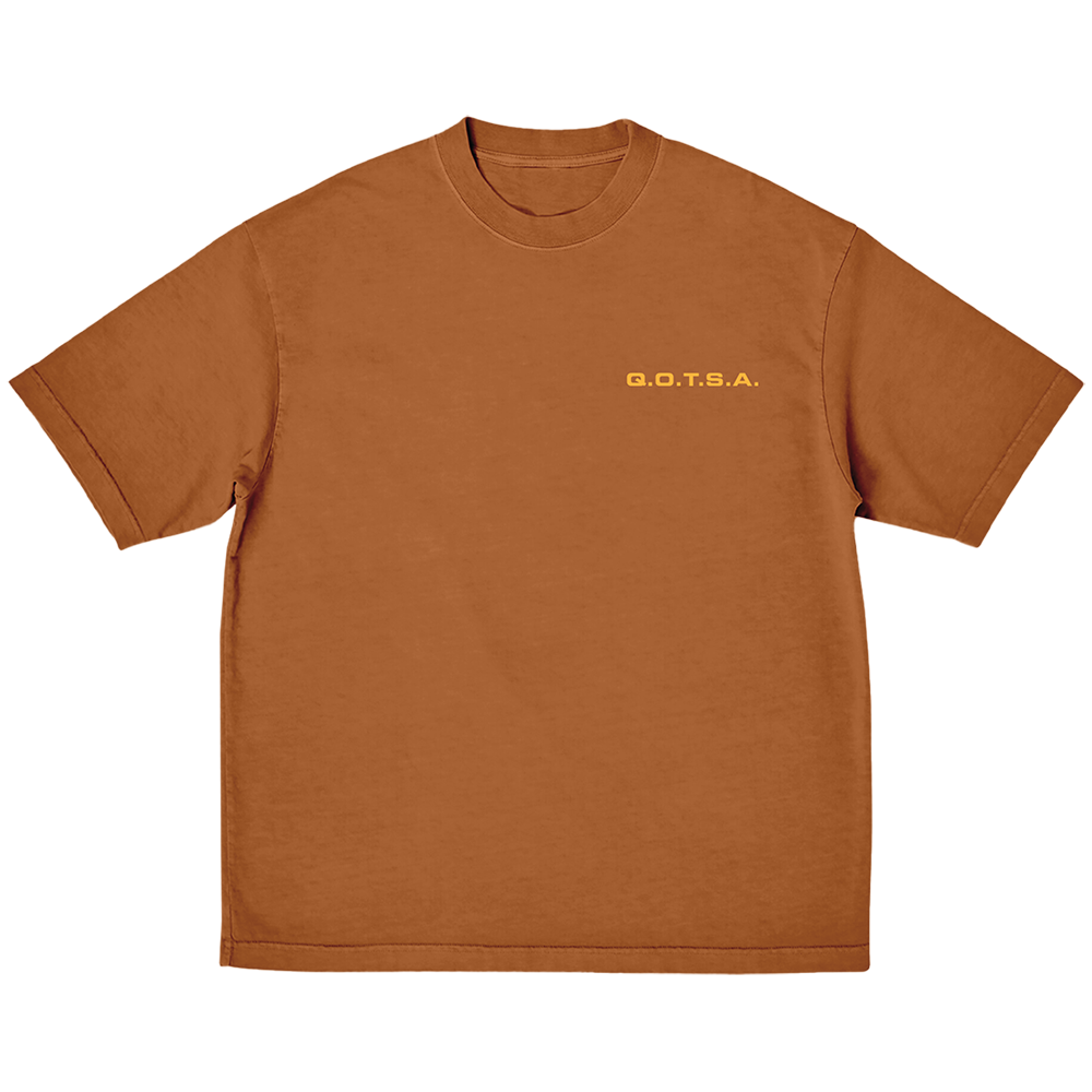 QOTSA Orange Tee Front