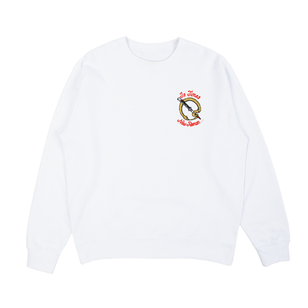 White discount supreme crewneck