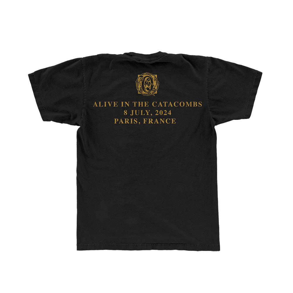 Alive In The Catacombs 8 July 2024 T-Shirt Back