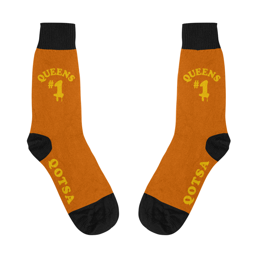 Queens #1 Orange Sock (October)