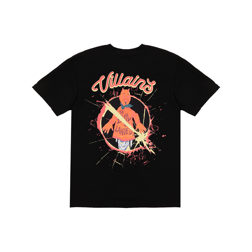 The Evil Has Landed Black T-Shirt Back