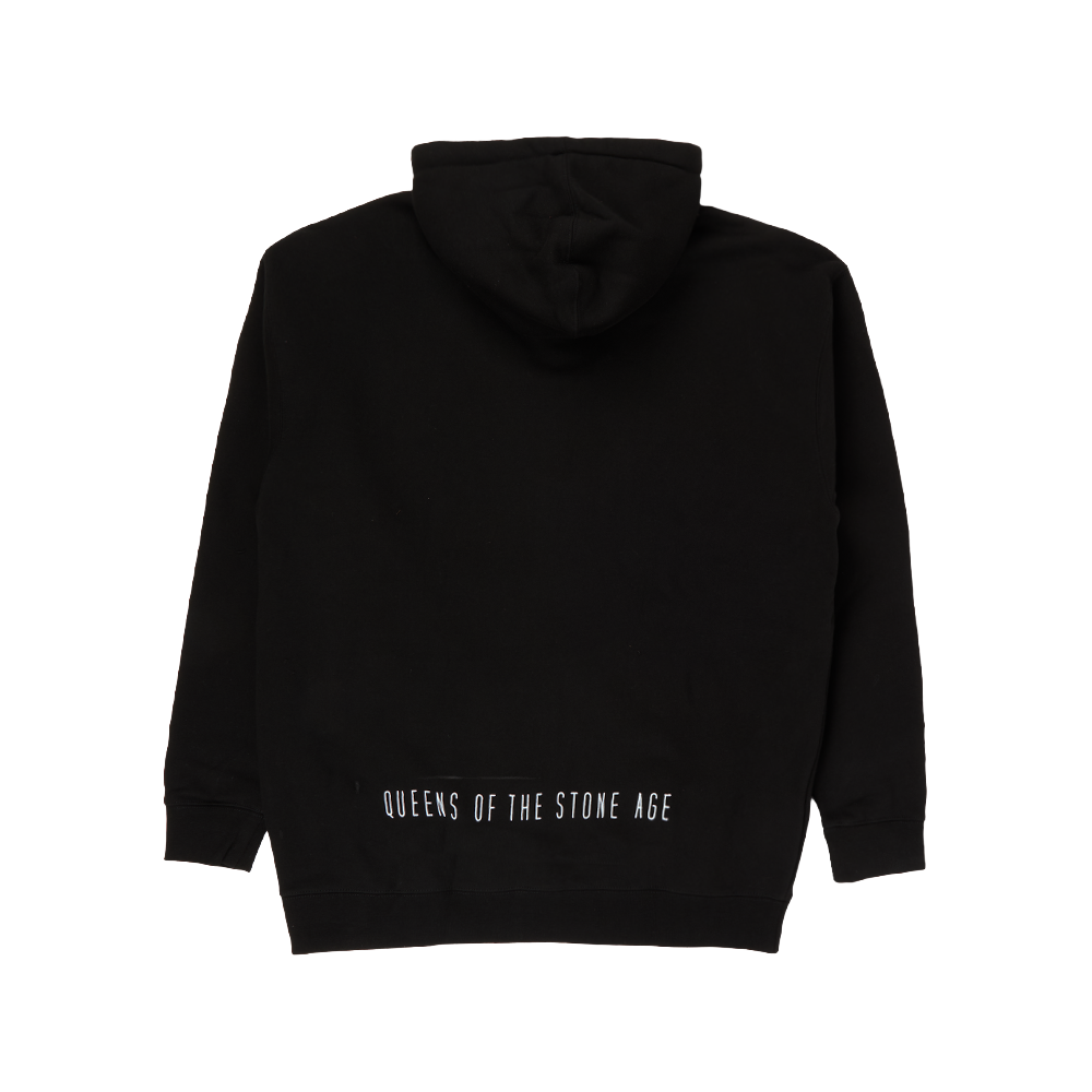 Lightning Bolt Black Zip Hoodie Back