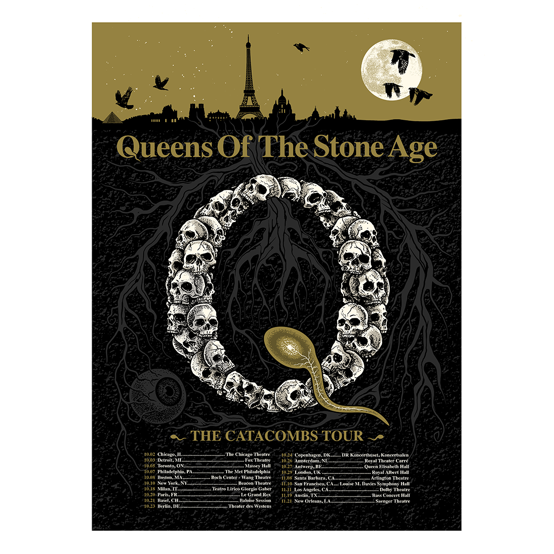 Alive In The Catacombs Tour Poster