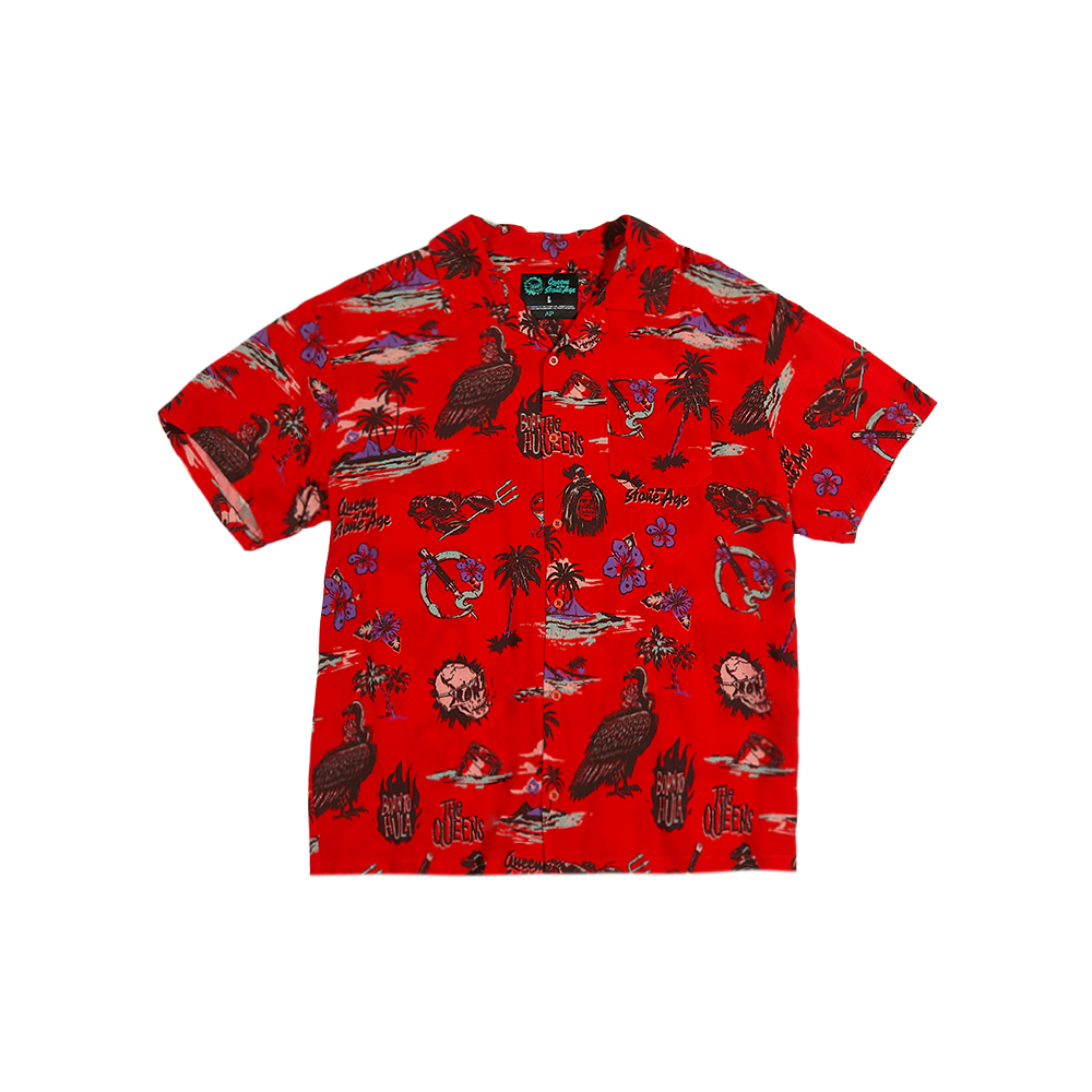 QOTSA Cabana Tiki Shirt Front