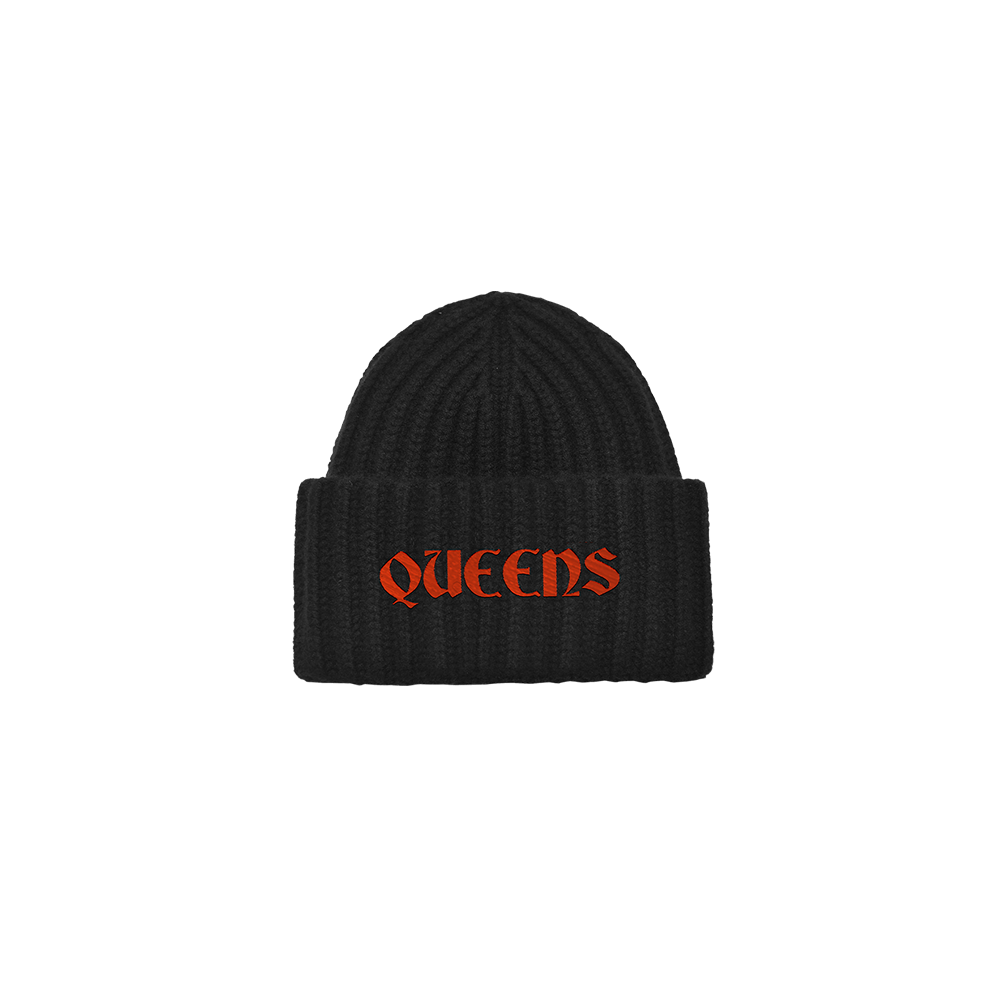 Queen of Hearts Beanie Front
