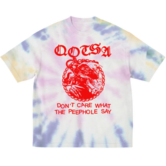 Tye-Dye Bare All T-Shirt (White/Cotton Candy Tye-Dye)